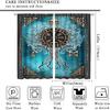Viking Curtains Viking Totem Curtains Ancient Scandinavian Bedroom Living Room Decoration 2 Panel Groups W42 * L45 Inch