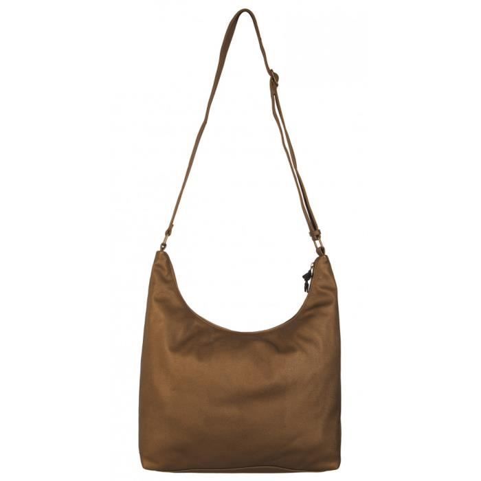 Sac seau - Le Temps des Cerises - Denver 19 - Imitation cuir - Anse réglable - 3 poches intérieures