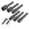 6pcs Screw Tap Socket Adapter Set 412mm Extension Bar for Electric Drills