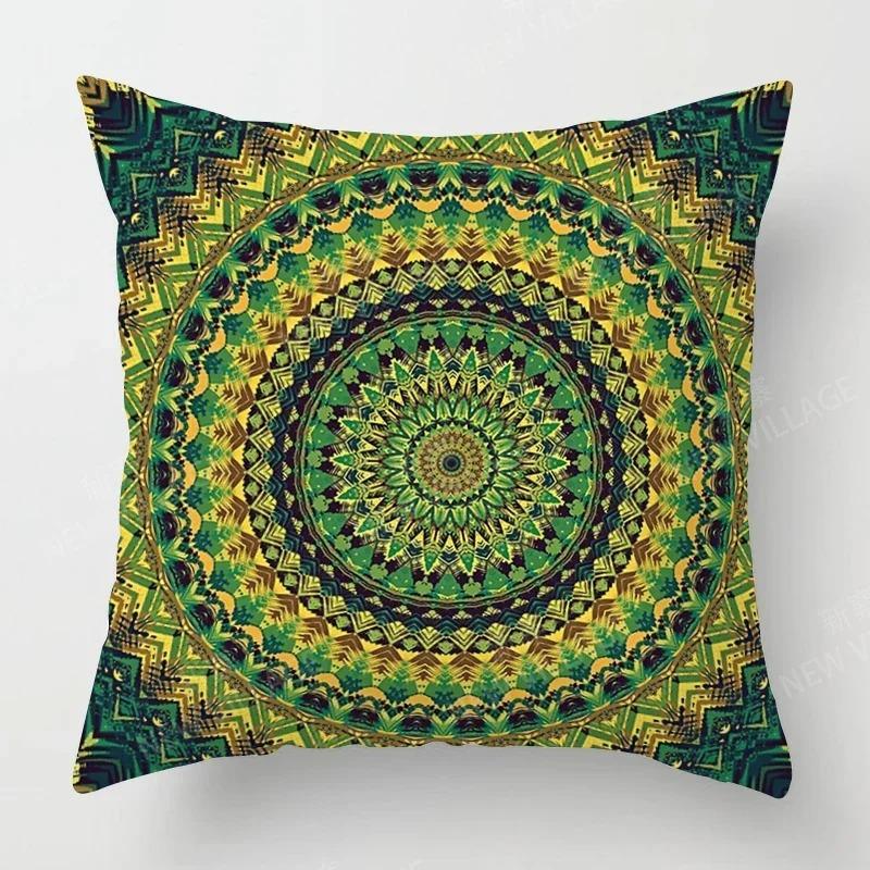 

Осенний домашний декоративный диван Мандала Чехол для подушки в стиле бохо Осенний чехол для подушки в гостиную 45x45cm