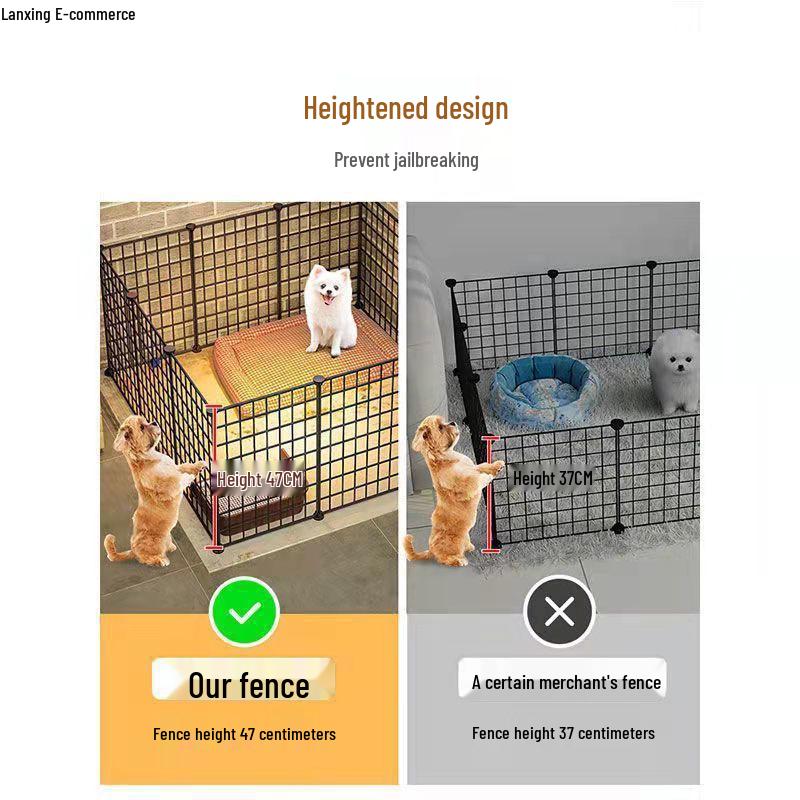 Indoor Pet Fence for Small Dogs: Teddy, Bichon Frise, Corgi, Chihuahua