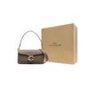 Coach Tabby 26 Druckknopfverschluss Polierte Textur Leder Handtasche Mittel Damenhandtaschen Dunkelbraun CH857-B4CBD