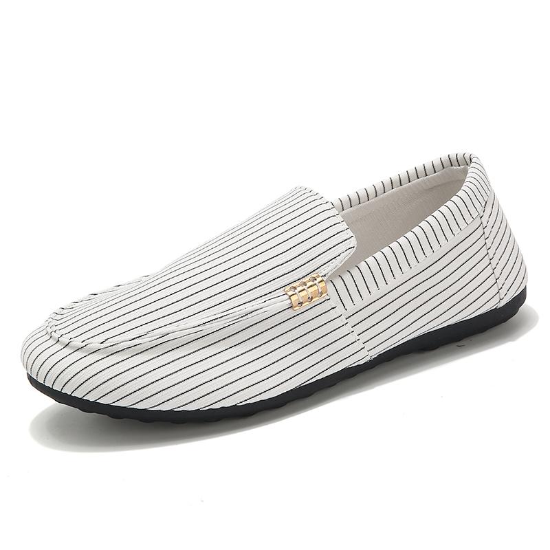 New Models for 2025 Men's Loafers Large Size Light and Comfortable Flat Shoes Men's Breathable Non-slip Soft Casual Canvas Shoes