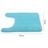 U-shaped Toilet Bath Mat Memory Foam Toilet Mat Soft Anti-Skid Water Absorbing Door Mat Bathroom and Home Decoration Carpet