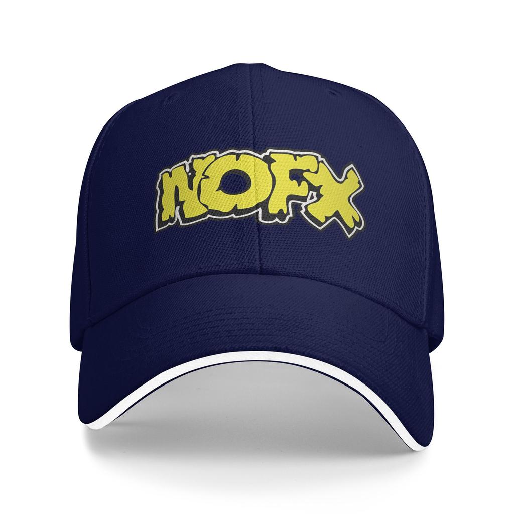 Nofx Punk Band Logo Baseball Cap FeUnisex Unisex Custom DIY Trucker Hat Spring Fitted Retro Kpop Rock Baseball Caps