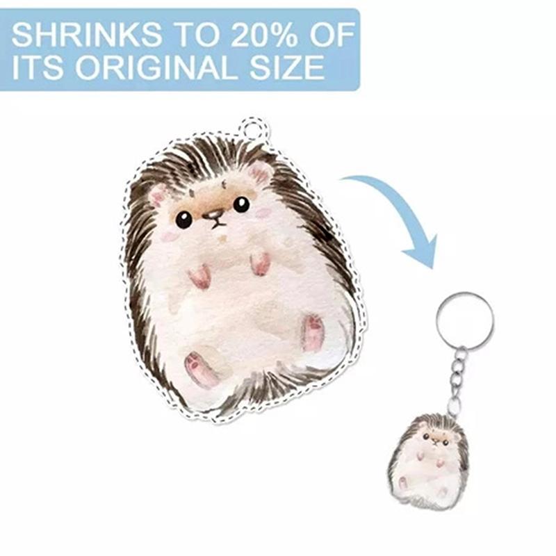 10 Pieces Shrink Plastic Sheets 20X29Cm Sanded Shrink Films Papers For Keychain Making Diy Craft