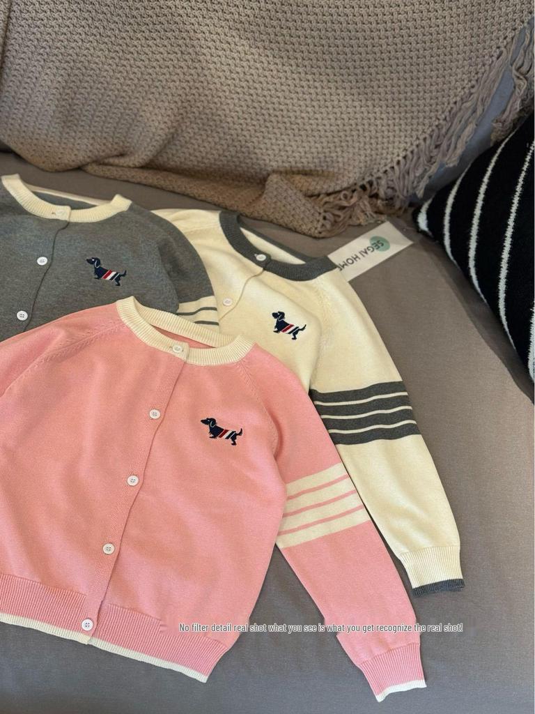 Trendiger Strick-Cardigan für Jungen, Mädchen und Paare – Frühling & Herbst TB Welpen-Design