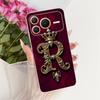 For Honor Power 2 / Power 5G Königliche Krone Anfangsbuchstabe Partner Handyhülle Für Honor Power Power2 Weiches Silikon TPU Stoßfänger