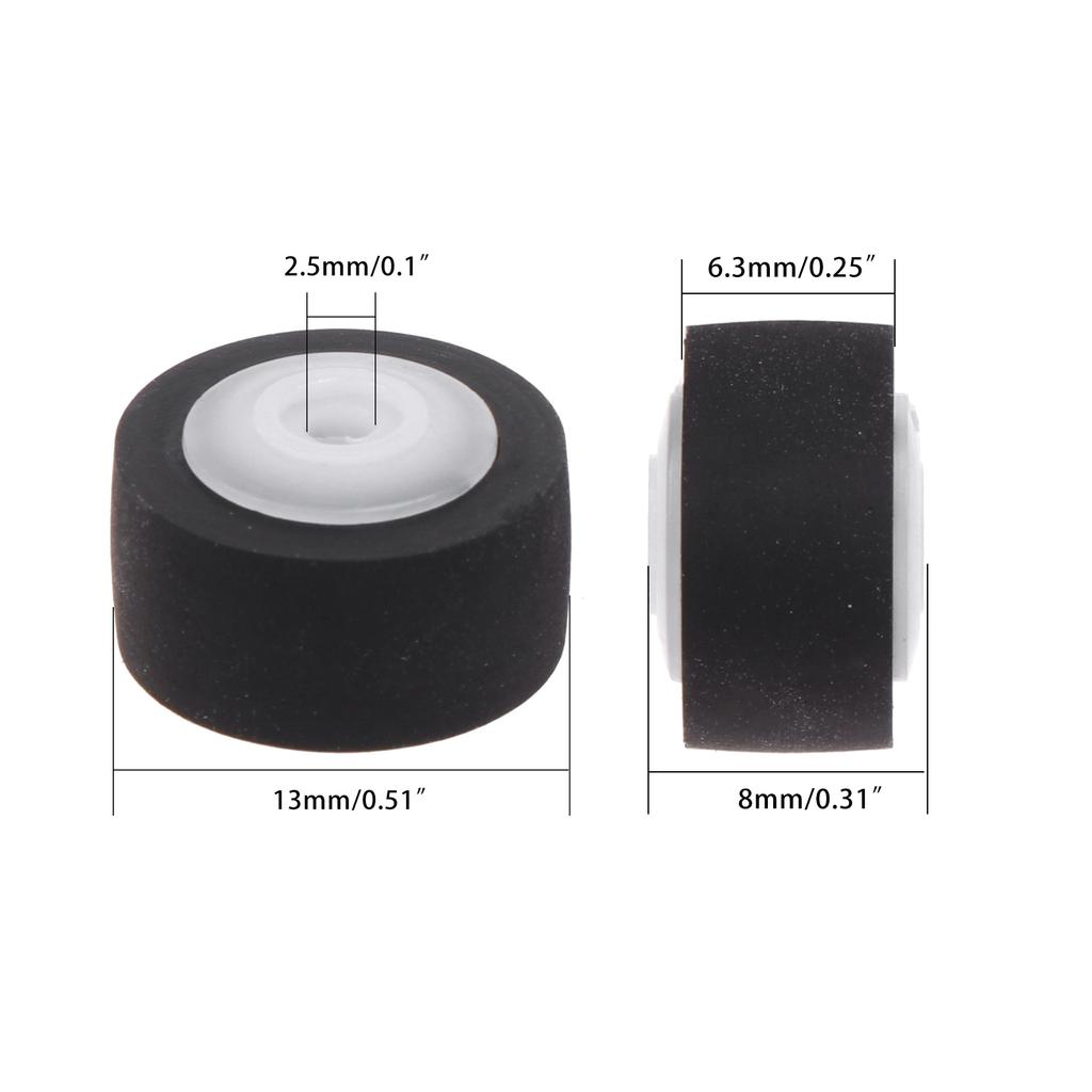 5x 13x8.5x2.5mm  Wheel Belt Pulley Rubber Audio Pressure Recorder Belt