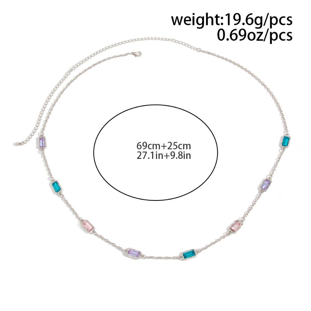 Summer New Minimalist Body Chain - Light Luxury Glass Diamond Inlay, Women's Elegant Temperament Full of Multifunctional Waist Chain