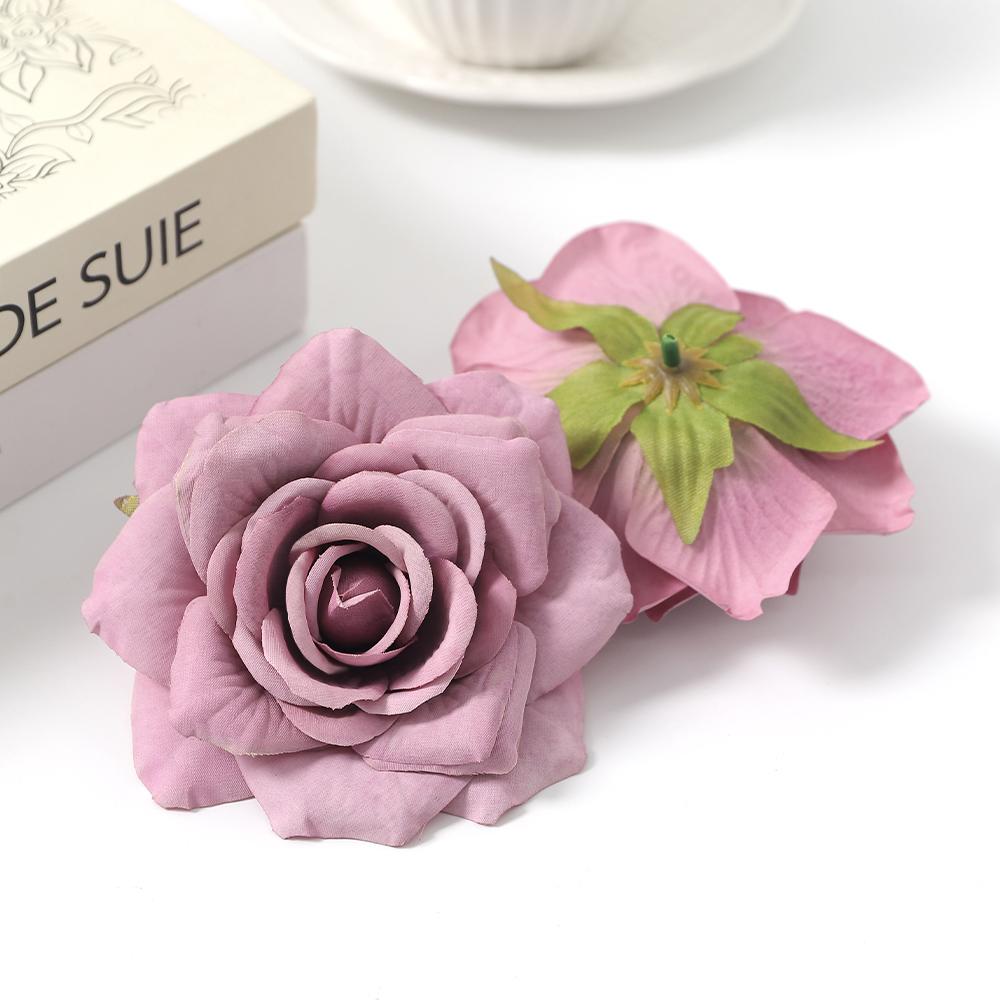 3/5Pcs Rose Artificial Flower Head DIY Home Room Decoration Friends Gathering Birthday Party Accessories For Wedding Table Decor