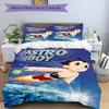 3Pcs Astro Boy Adventure Bedding Set Soft Fabric Duvet Cover Pillowcases Home Christmas Xmas Halloween Gift 1 Duvet Cover 2 Pillowcase N1510