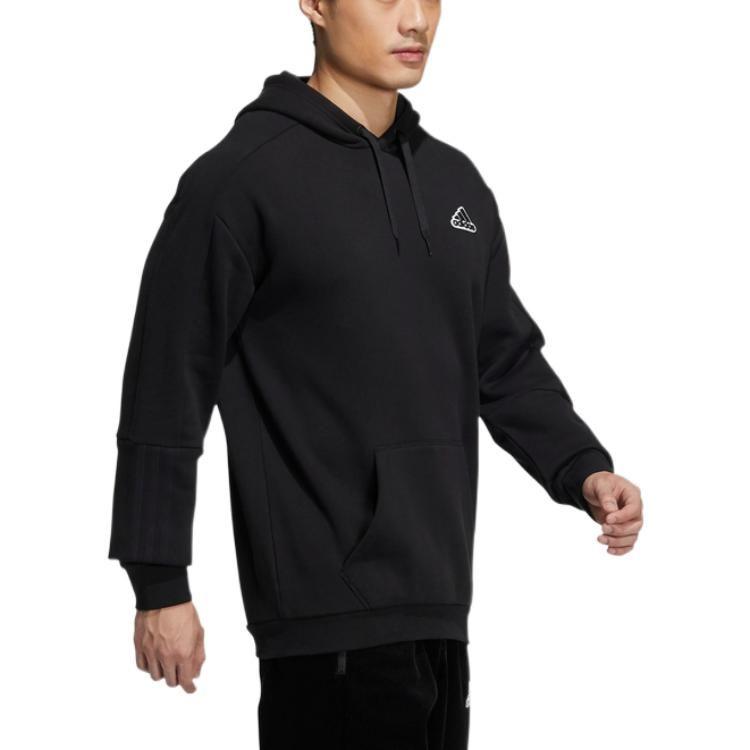adidas Sweatshirts Men's Black Hooded Moderate Regular HG1850