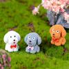 Decorations Dog Teddy Cutely Resin Miniatures Ornaments Toys Landscape Bedroom Animal Making Creatively Home Garden
