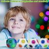 Colorful 12 Hole Magic Ball Stress Relief Toy Creative Rainbow Puzzle For Anxiety