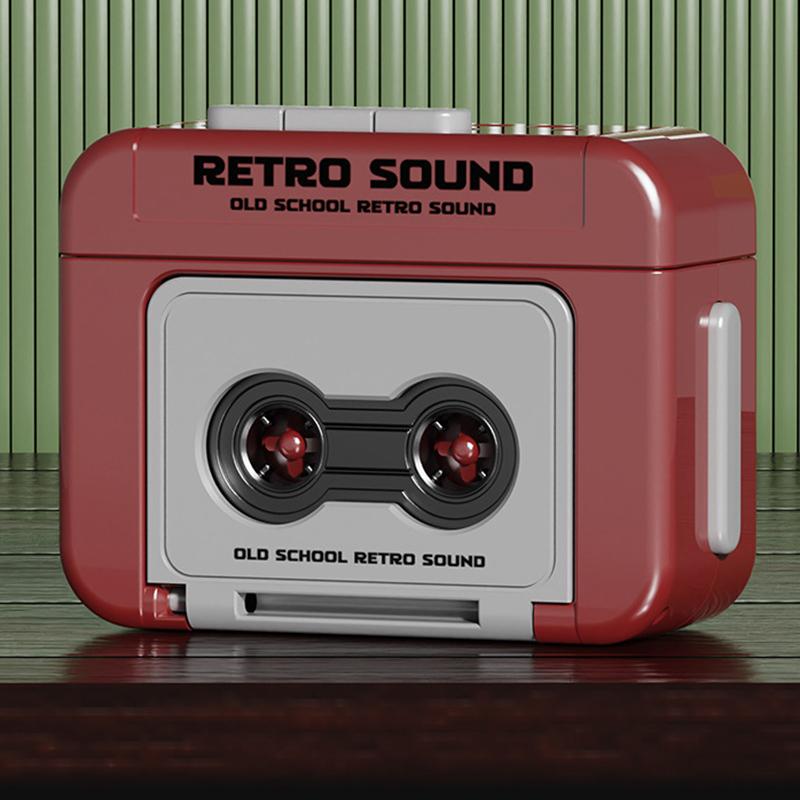 Portable Vintage Cassette Recorder Keychain Can Record And Music Funny Recorder Keyring Bag Pendant Decorations For Couple Gifts