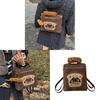 Chef Puppy Cartoon Shoulder Bag With Splicing Detail And Soft Pu Fabric For Casual Outings