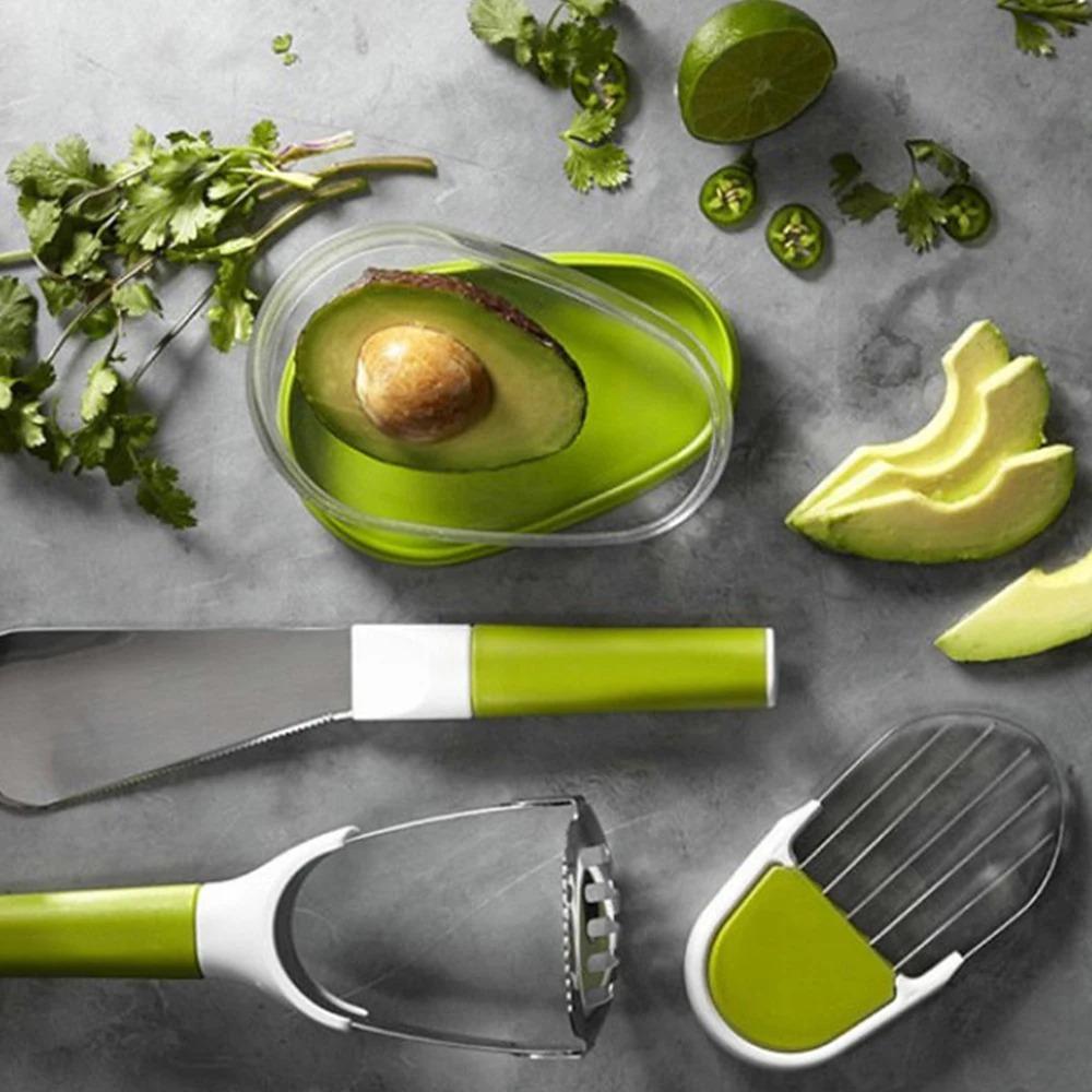 2 Piece Easy To Clean Sealed Avocado Preservation Box Space Saving Removable Avocado Keeper Plastic Avocado Saver Lunch
