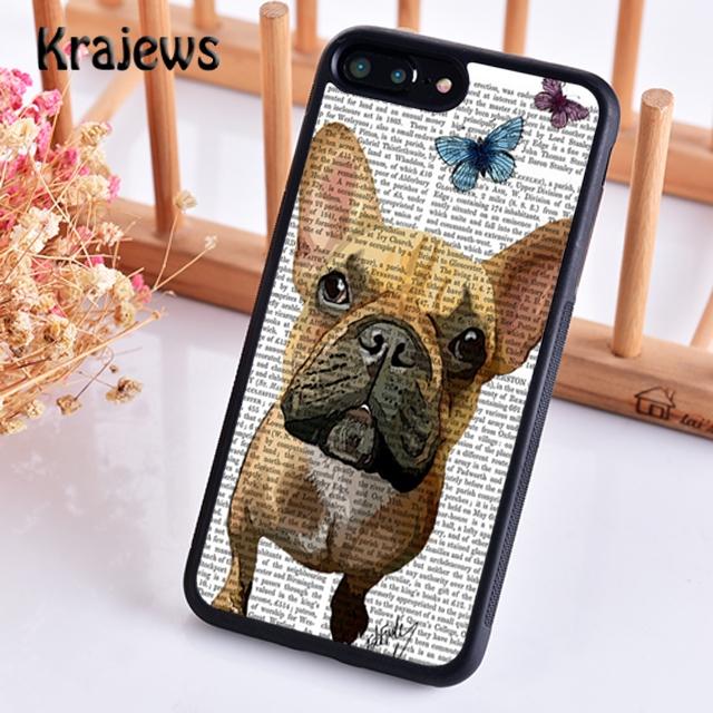 Krajews Cute Funny French Bulldog Phone Case Cover For iPhone 17 Air 16 15 14 plus 11 12 pro max coque Fundas