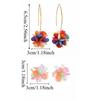 Colorful Mesh Bohemian Earrings Candy-Colored Ethnic Style Earrings Beaded Flower Earrings  Women