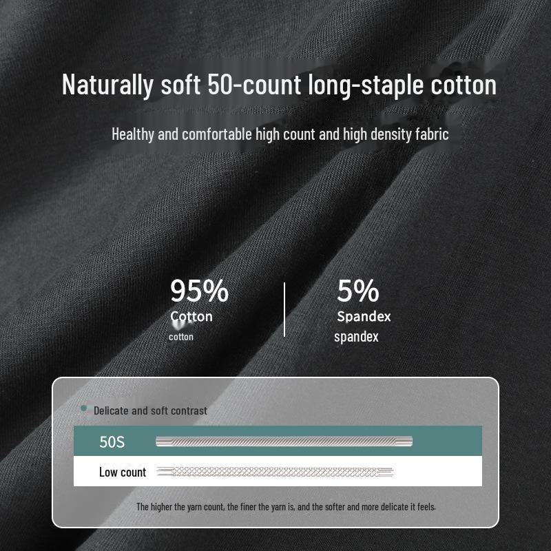 Xinjiang Men's Antibacterial Seamless Cotton Boxer Briefs