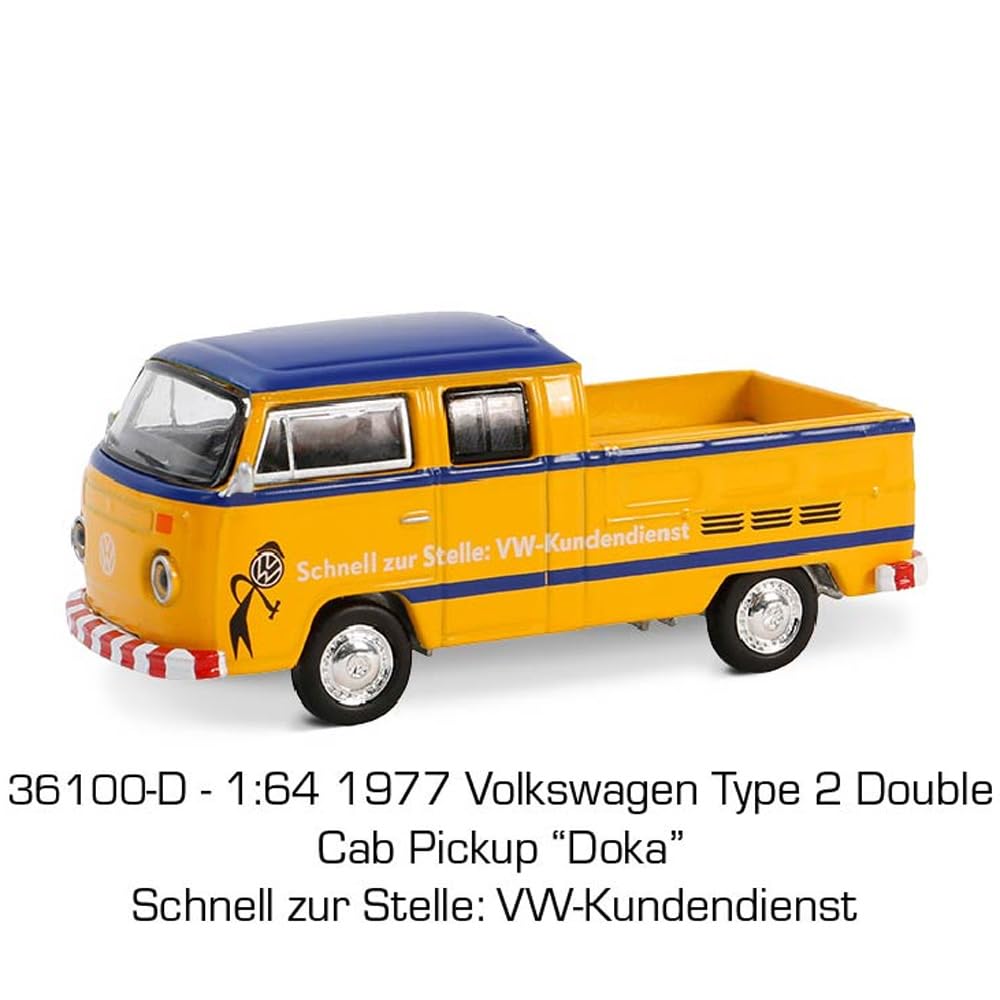 Greenlight 164 CLUB V-DUBS SERIES 19 1977 VOLKSWAGEN TYPE2 DOUBLE CAB PICK UP