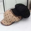 Autumn and winter polka dot octagonal beret women's autumn and winter retro newsboy hat showing face small fashion painter hat British cloud hat