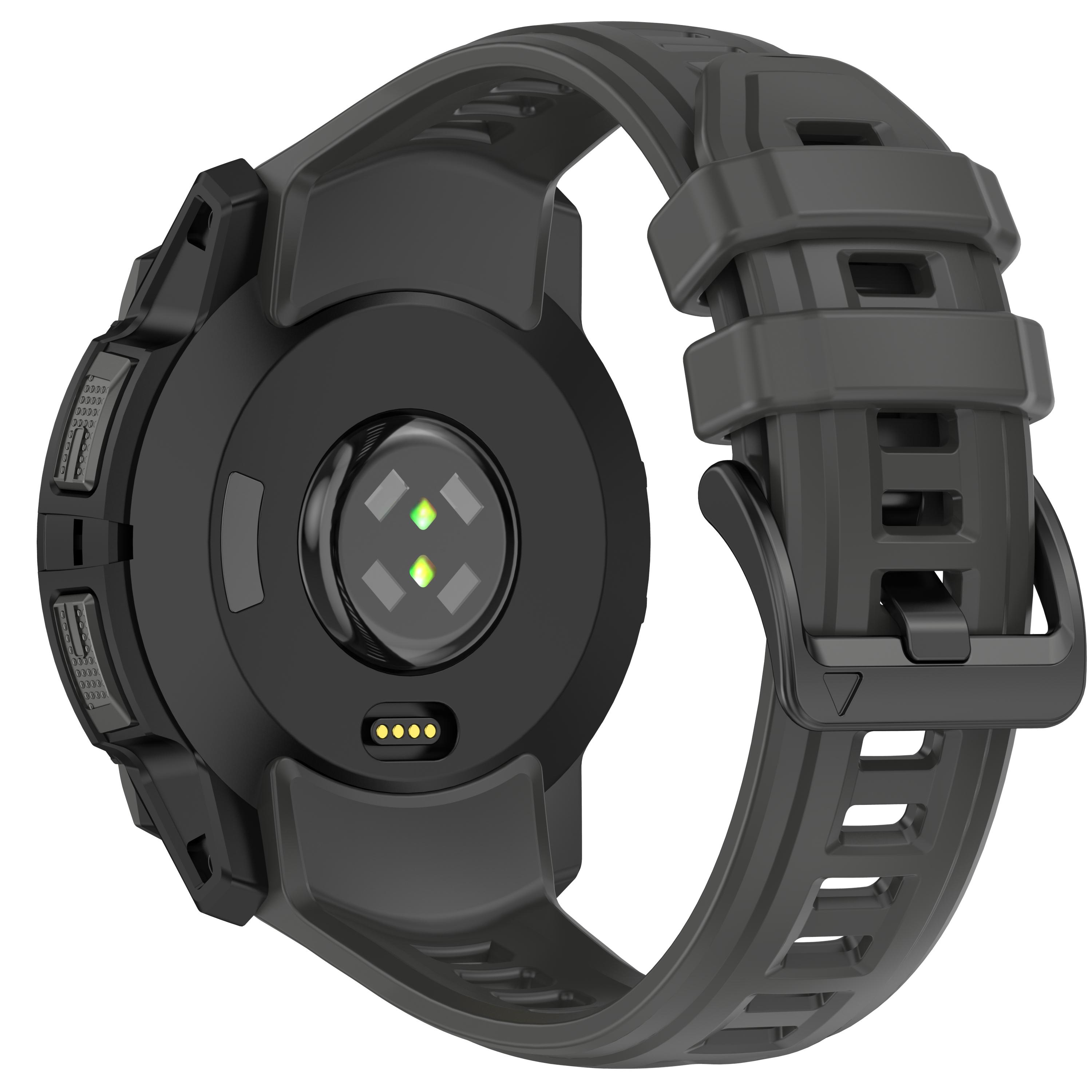 

26 мм 22 мм Спортивный силиконовый ремешок для Garmin Instinct 3 50 мм 45 мм Мягкий ремешок для часов Instinct3 Браслет Запасные аксессуары For Instinct 3 50mm темно-серого