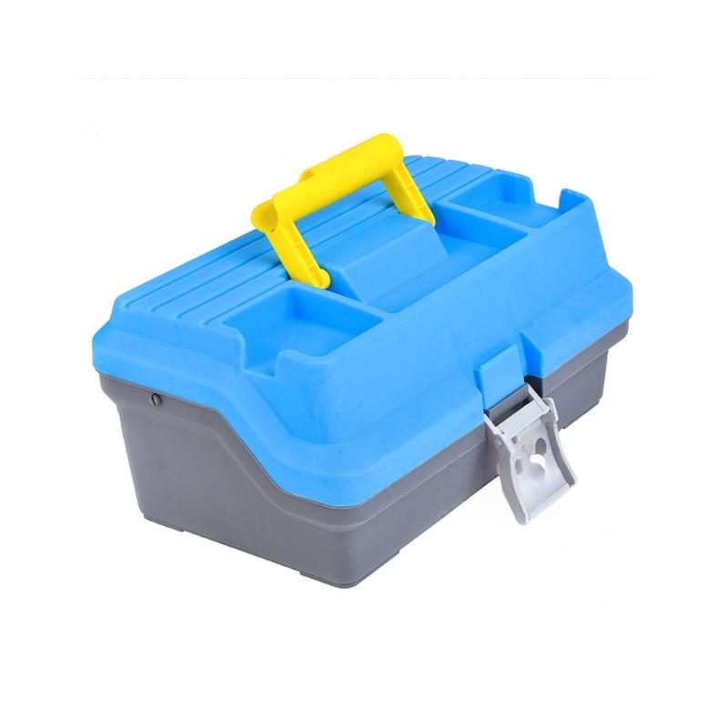 3 Layer Fishing Tackle Box Baits Lure Hook Storage Case Tray Multiple Compartment Container Box Internal Divider