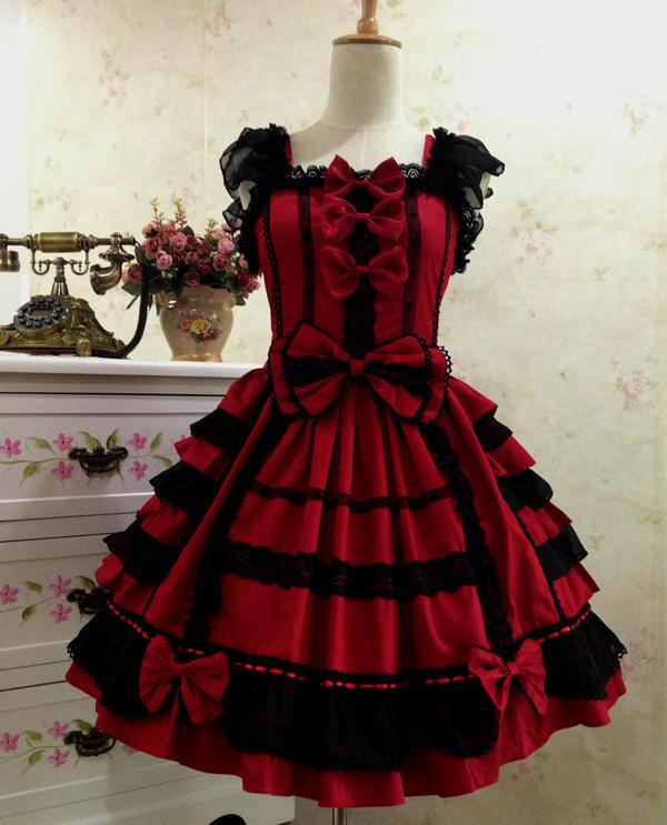 Girls Lace Punk Sexy Woman Clothing Lolita Victorian Corset Black Gothic Dress