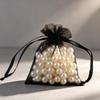 100 stk Bryllup Julegaveposer Organza Gavepose Snoreposer Til Slik Smykker Pose Pakning
