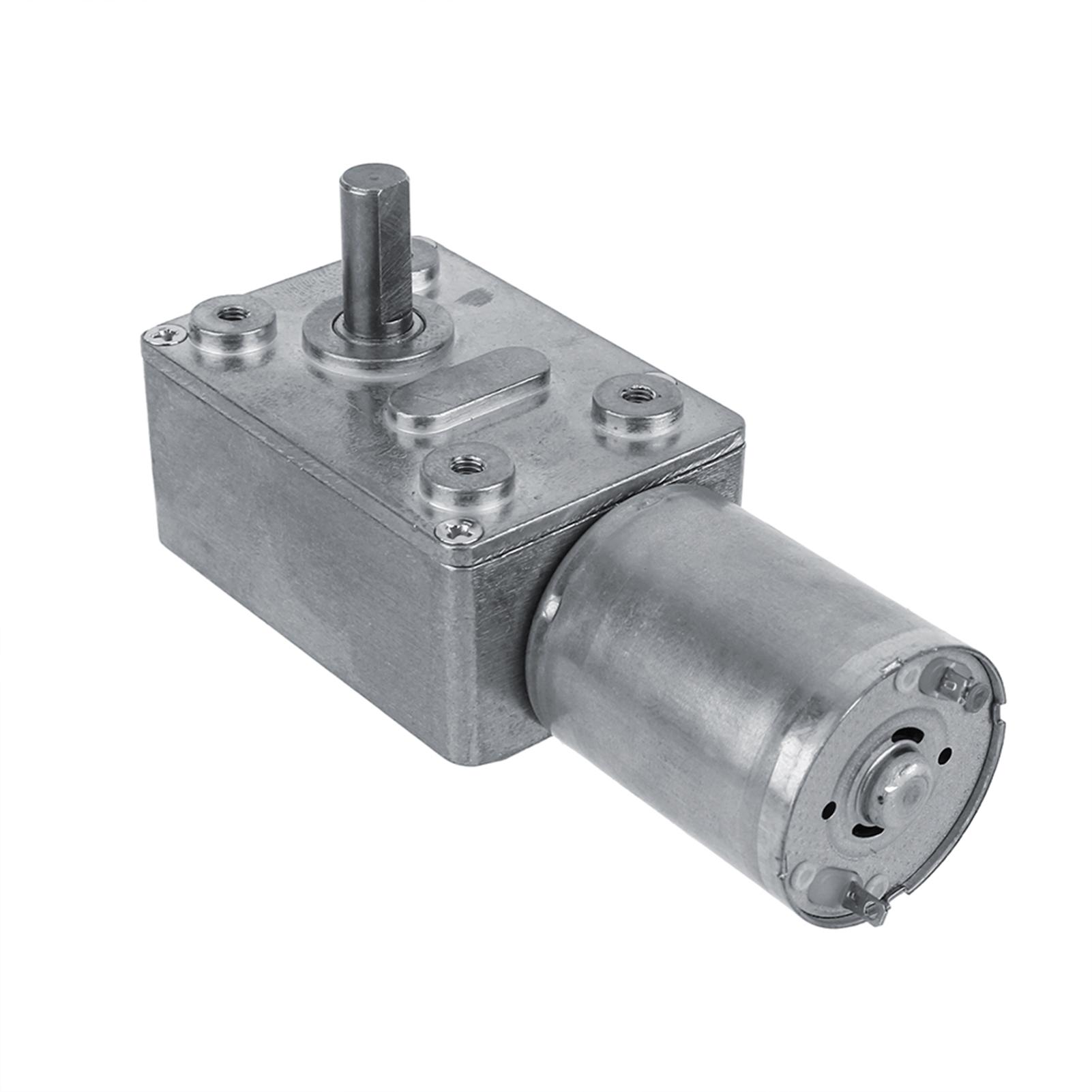 

Reversible High Torque Worm Geared Drive Motor DC 12V Reduction Motor(40RPM)