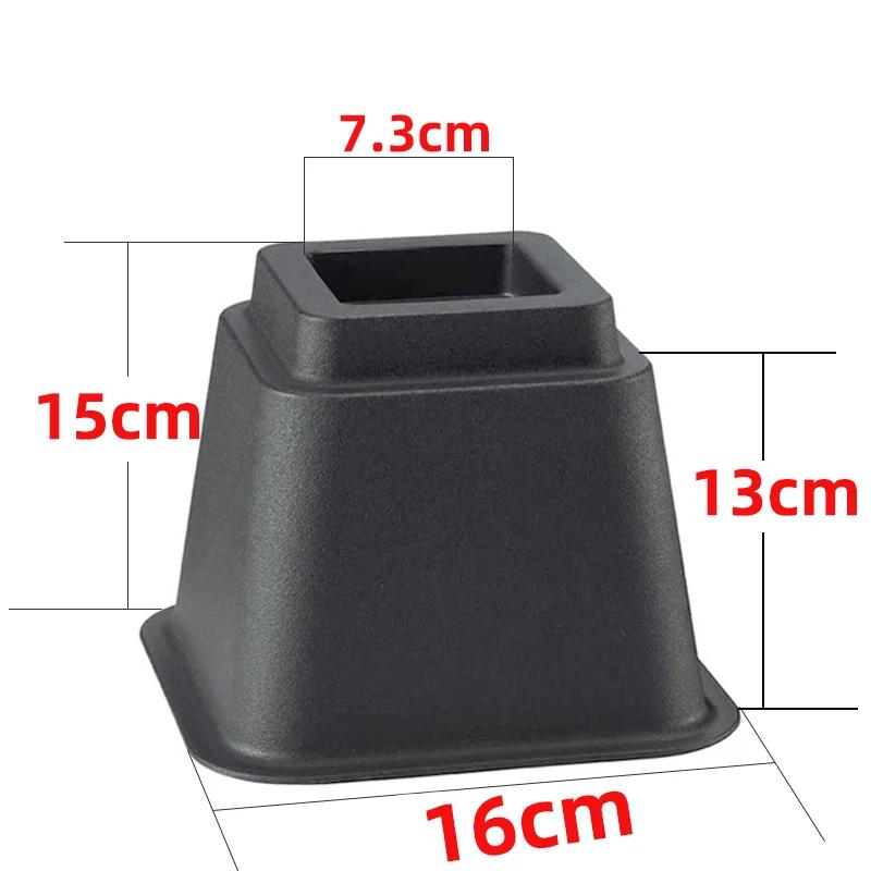 4Pcs Plastic Height Increasing Foot Pads Sofas Tables Furniture Height Enhancers Table Legs Round/square Pads Shock-Absorbing