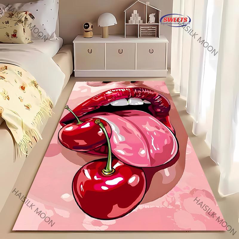 

Personalized Sexy Lips Printed Carpet New Release! Rugged for Living Rooms Bedrooms, Office Areas, Durable Machine Washable Mat 40x60cm (16x24in)