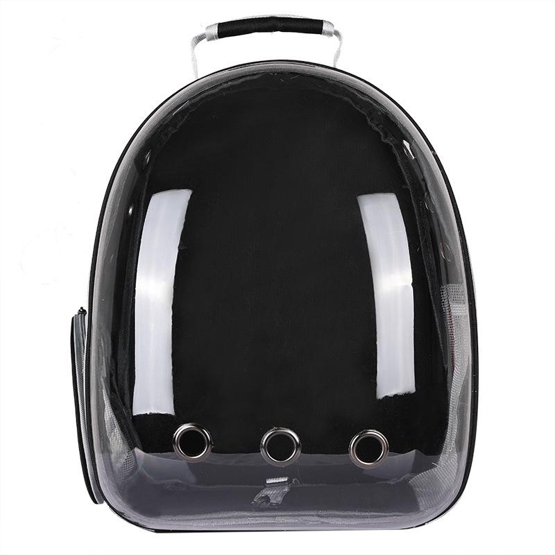 

New Blackout Transparent Pet Cat Backpack: Solid Color, Portable, Space-Saving