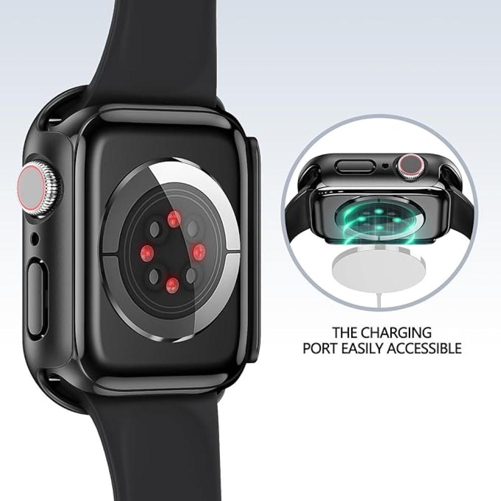 Case for Apple Watch 9 8 7 45mm 44mm 41mm 40mm PC Screen Protector Cover IWatch Series 4/5/6/SE/7/8 SmartWatch Accessories Glass