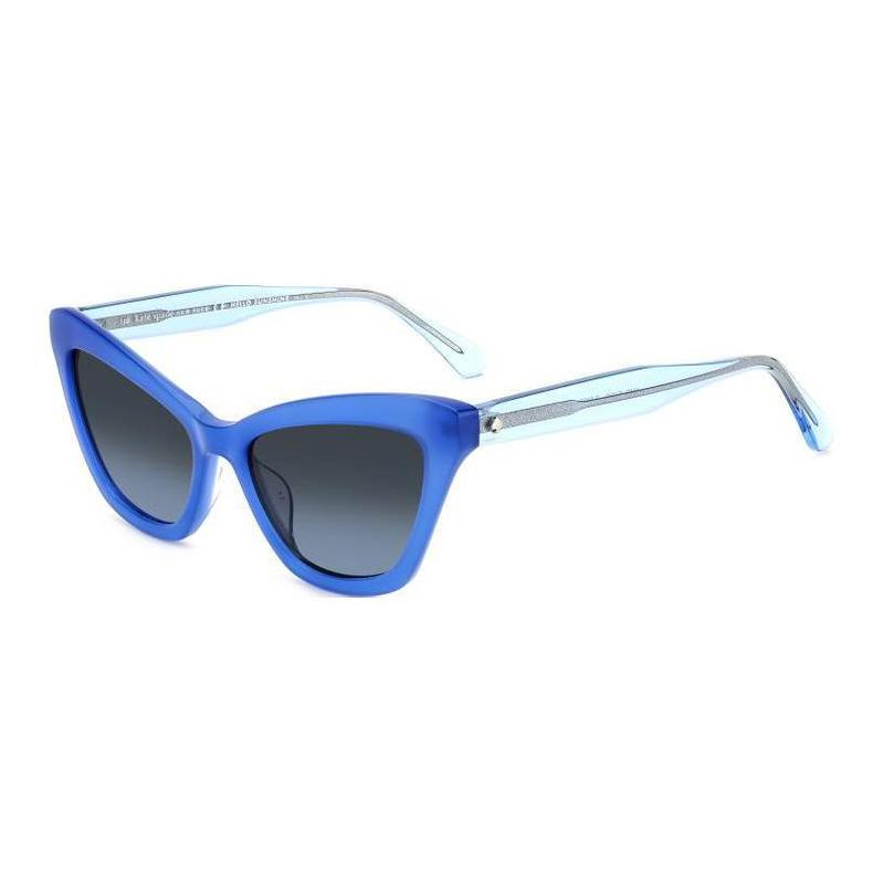 Kate Spade Brand Logo Acetate Cat Eye Sunglasses Women s Blue AMELIE-G-S-PJPF4GB