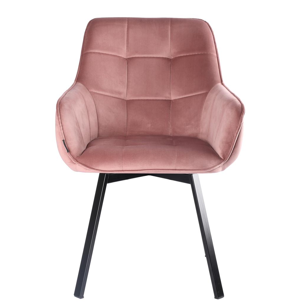GUSTO velvet beige upholstered chair