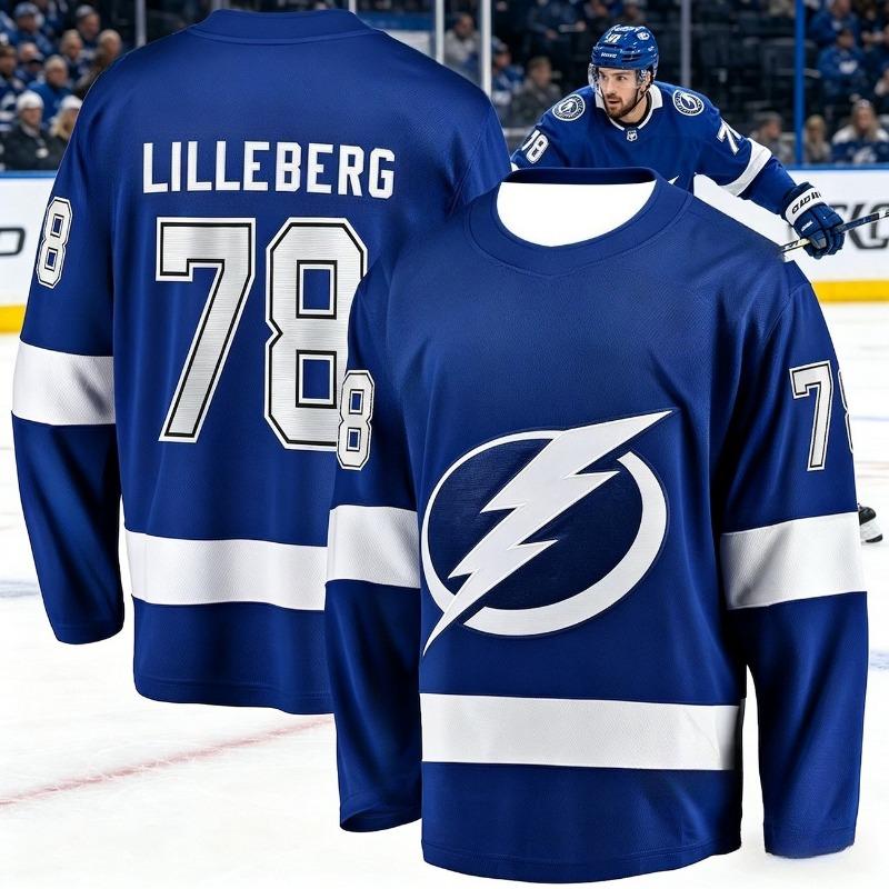 Tuta da Allenamento per Hockey su Ghiaccio da Uomo Nuova 2026 - Serie Fulmine T-shirt Sportiva a Maniche Lunghe Stampata 3D Bambini