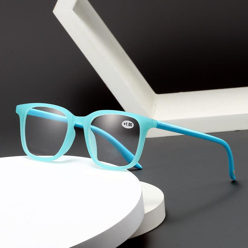 Neue Blaulichtfilter-Alterssichtbrille Herren Damen Mode Quadratischer Rahmen Ultraleicht und Bequem Hochauflösende Brille
