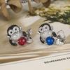 New Ring Accessories Monkey With Inlay Fashionable Luxurious Women's Style Open Mouth High-end Jewelry