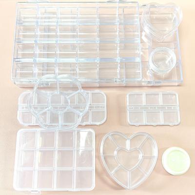 Transparente multifunktionale Aufbewahrungsbox aus Acryl für Nägel, Schmuck, Strasssteine und Ohrringe