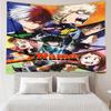 Custom Name My Hero Academia Print Tapestry, Backdrop, Easy Setup, Ideal for Bedroom, Office & Living Room, with Aesthetic Wall Hanging Decor.