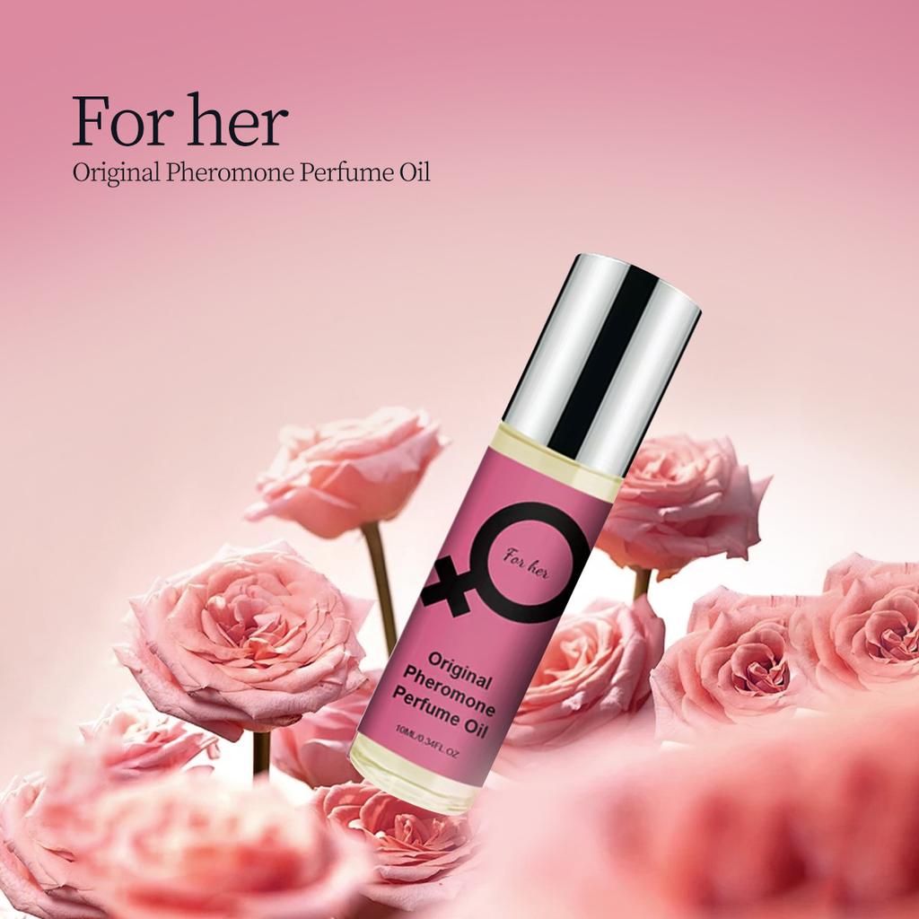 1PC Women's Pheromone Couple Roll-On Perfume, Oilfruity Floral Note, Long-lasting Fragrance, Date Alcohol-Free