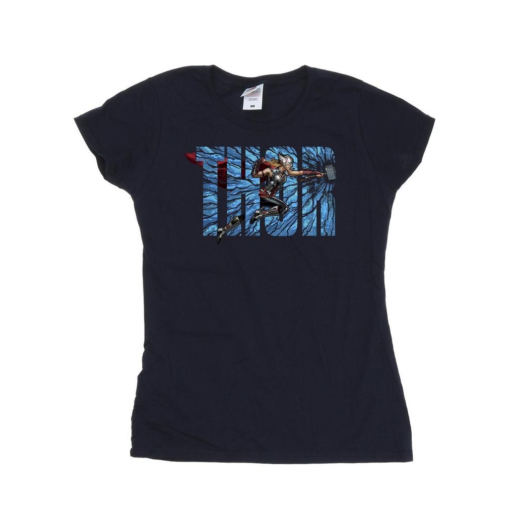 Marvel Womens/Ladies Thor Love And Thunder Smash Cotton T-Shirt