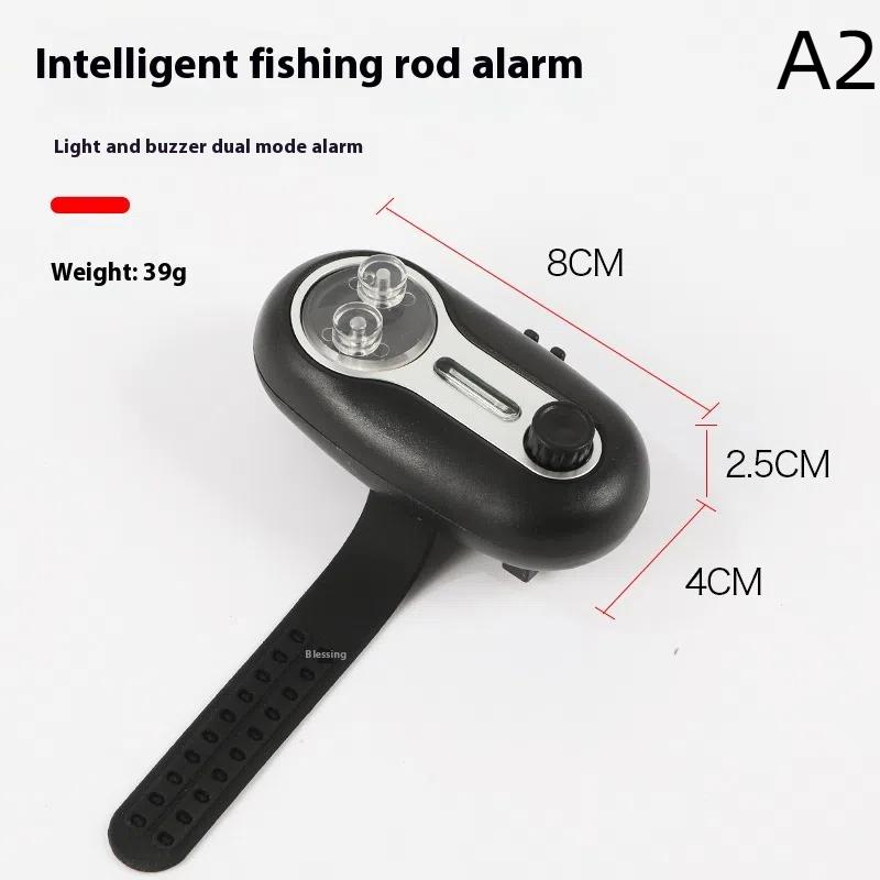1pc Bait Alarm Sea Rod Indicator Sound Light Fishing Alarm Electronic Buzzer Indicator Siren Fishing Alarm Fishing Parts