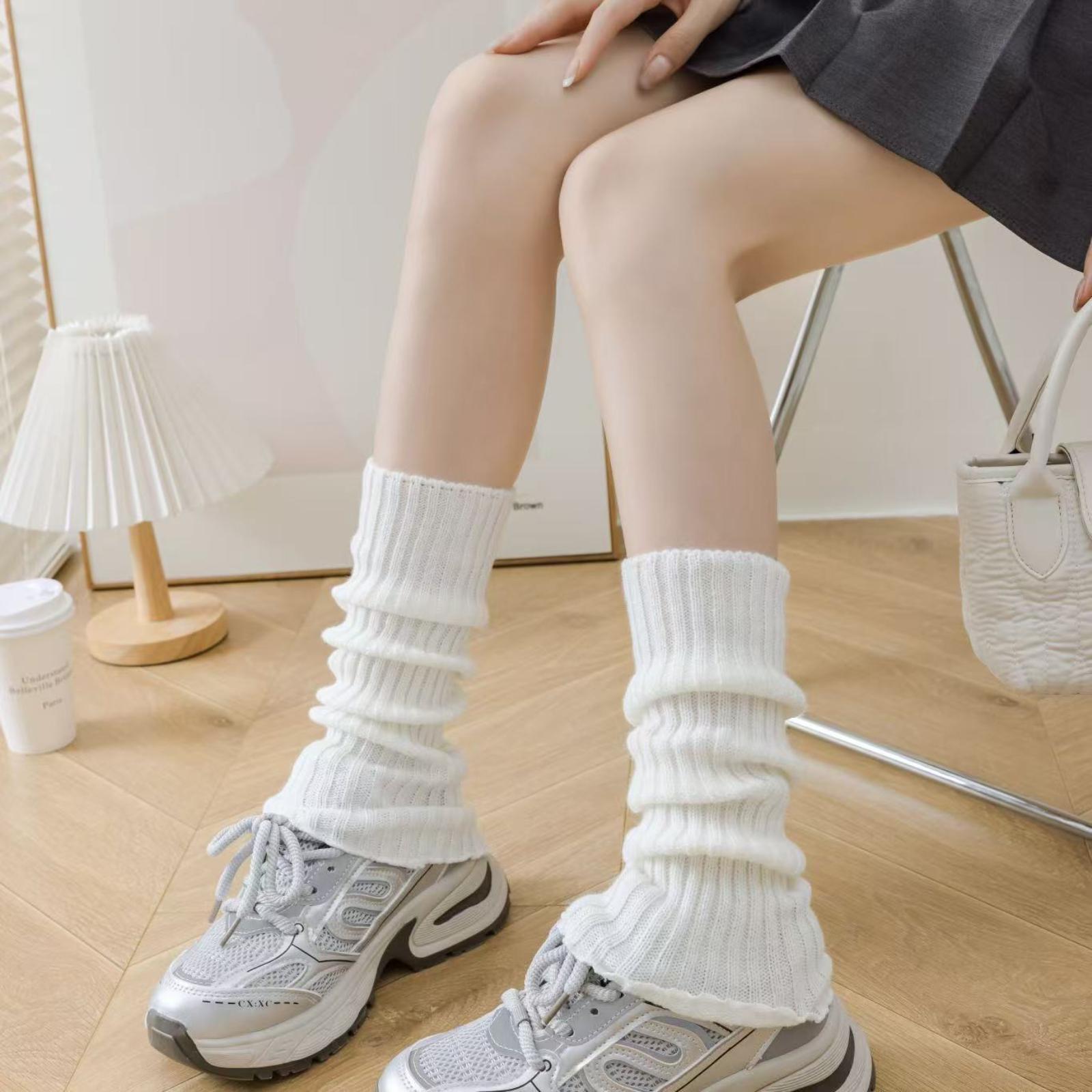 

Женские вязаные гольфы/гетры до икры One Size