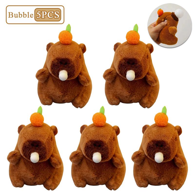 1-20 Stück Plüsch-Kaki Wedelnder Schwanz Capybara Schlüsselanhänger Niedlicher Plüsch-Schlüsselanhänger Plüschtier Spielzeug Schultaschen-Anhänger Geschenk-Anhänger