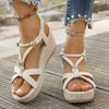 Wedge Sandals for Women Summer 2026 Comfortable Non Slip Beach Shoes Woman Platform Roman Sandalias Mujer