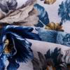 45x45cm Bamboo Linen Vintage Peony Flower Pillowcase Sofa Seat Cushion Cover Home Decoration